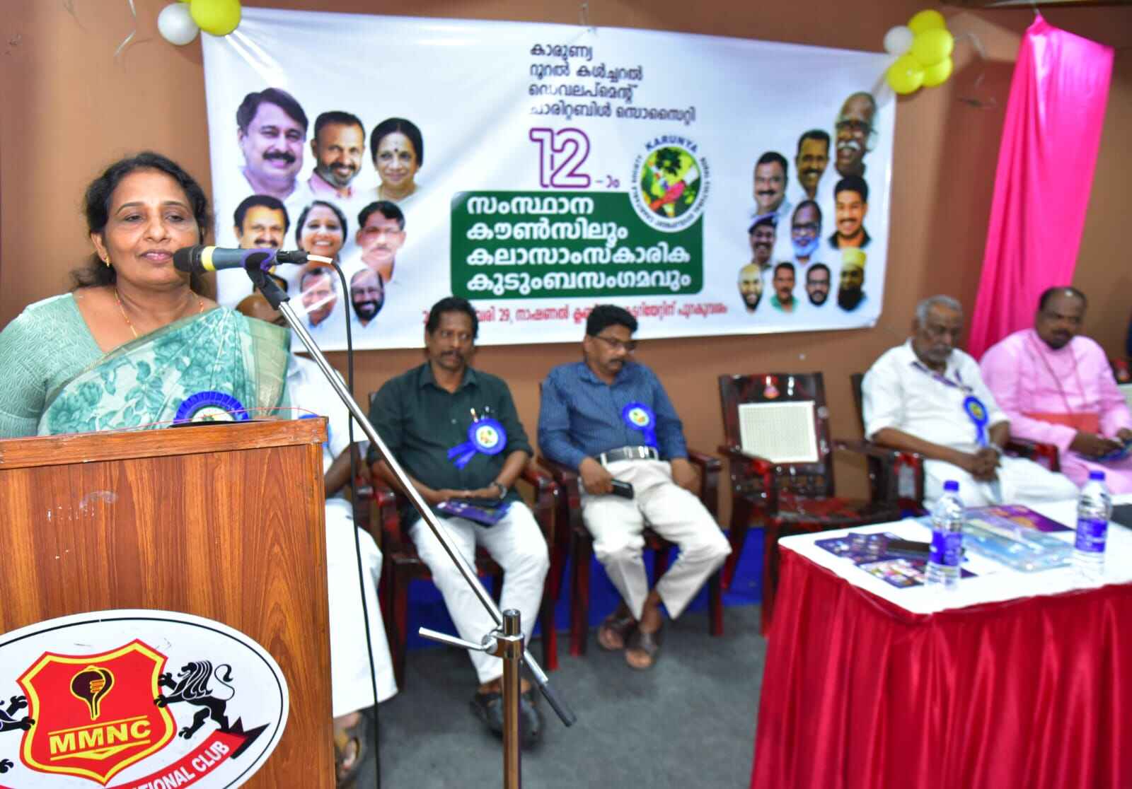Distributing sarees and clothing to women at our Clothing Distribution Event, 2024