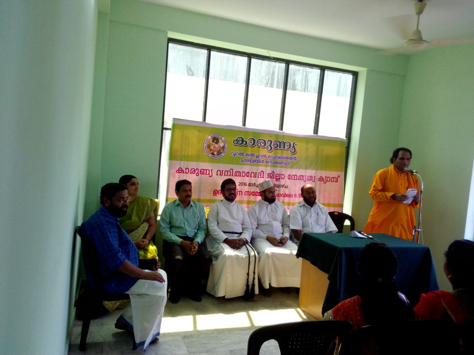 Distributing sarees and clothing to women at our Clothing Distribution Event, 2024
